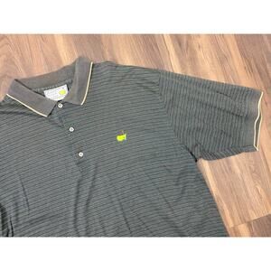 VTG Y2K Slazenger Augusta National Masters stripe cotton golf polo shirt, XL